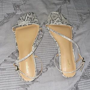 Express, Size 9, Snakeskin Sandals